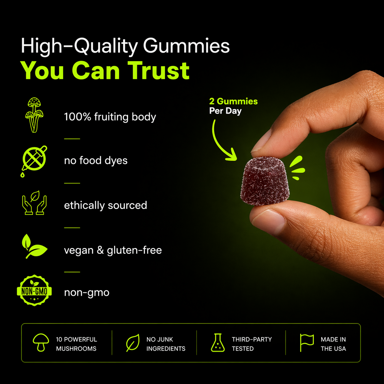 Functional Mushroom Gummies - BUY 3 GET 3 FREE